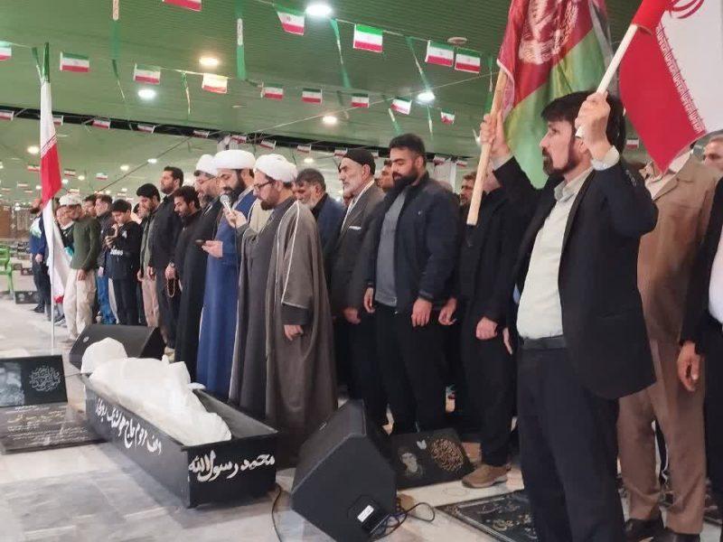 تشییع پیکر مطهر یک شهیدجنگ تحمیلی در اندیمشک