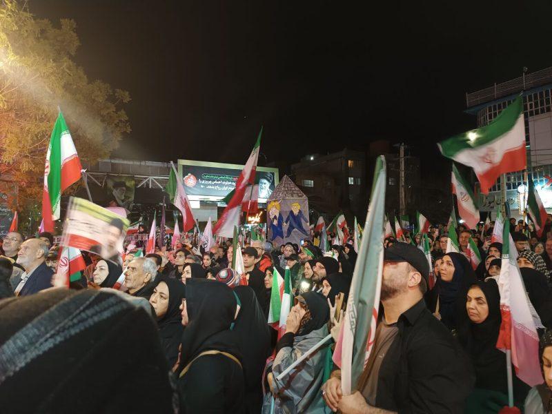 فیلم | تجمع زنجانی‌ها در حمایت از ایران و نیروهای مدافع امنیت
