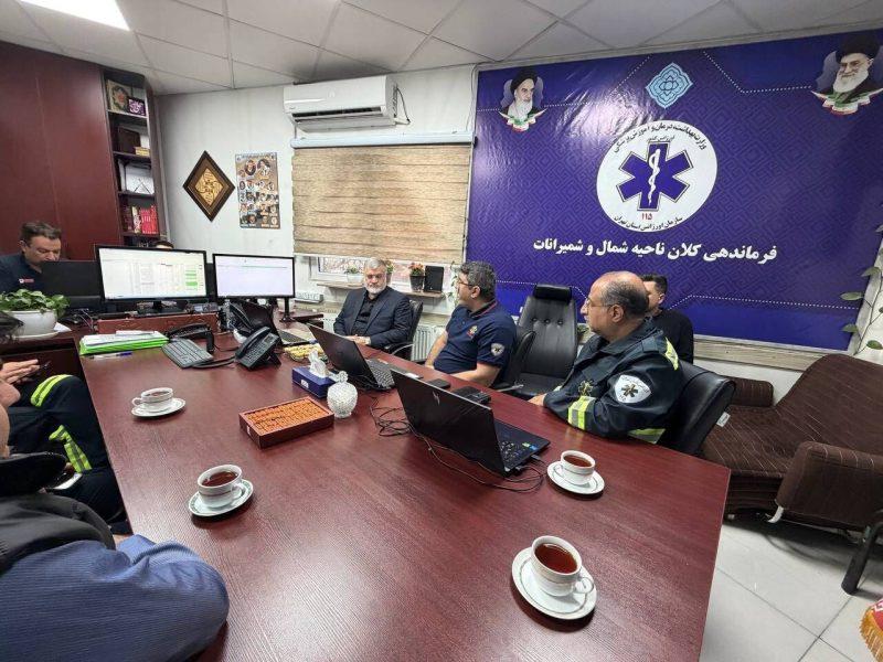 بازدید میدانی استاندار تهران از سازمان اورژانس پایتخت