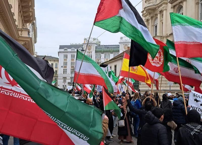 فریاد حمایت از ایران در وین طنین انداز شد