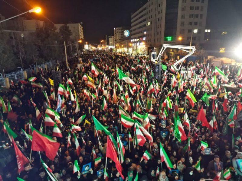 فیلم| حضور پرشور مازندرانی‌ها در قرارهای شبانه استکبارستیزی