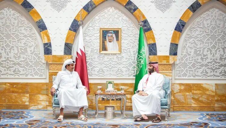 تحولات منطقه؛ محور دیدارهای بن‌سلمان با امیر قطر و پادشاه اردن