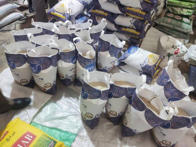 ۳۶ تن برنج فاقد مجوز در کرمانشاه کشف شد