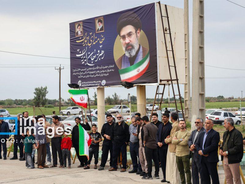 برگزاری زنجیره انسانی جوانان ایران برای فردای روشن