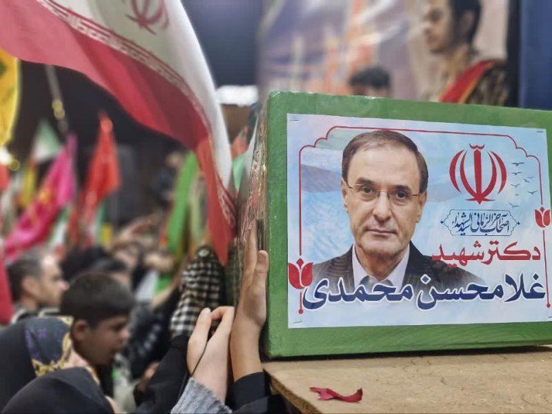  تشییع و خاکسپاری شهید حسن محمدی مشاور دبیر شورای عالی امنیت در شاهرود