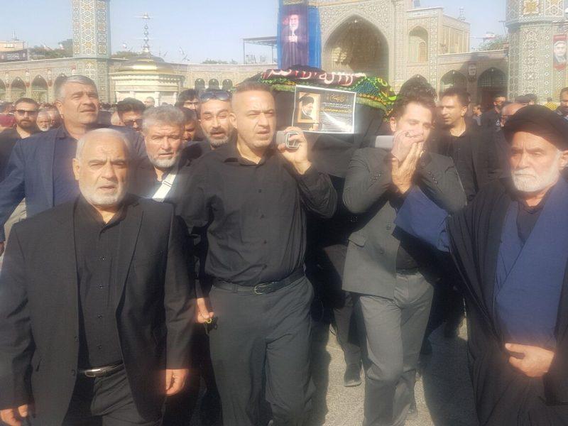 پیکر آیت‌الله سید حسین موسوی تبریزی در قم تشییع شد