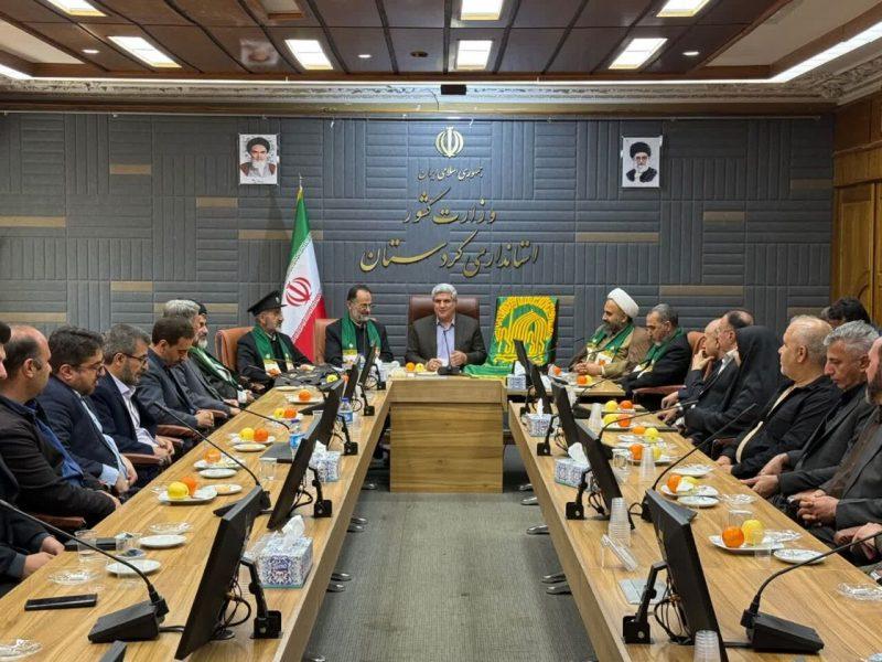 حضور خادمان حرم رضوی در کردستان زمینه‌ساز تقویت انسجام ملی است