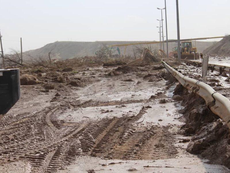 بازگشایی محور دوآب مازندران پس از رانش زمین