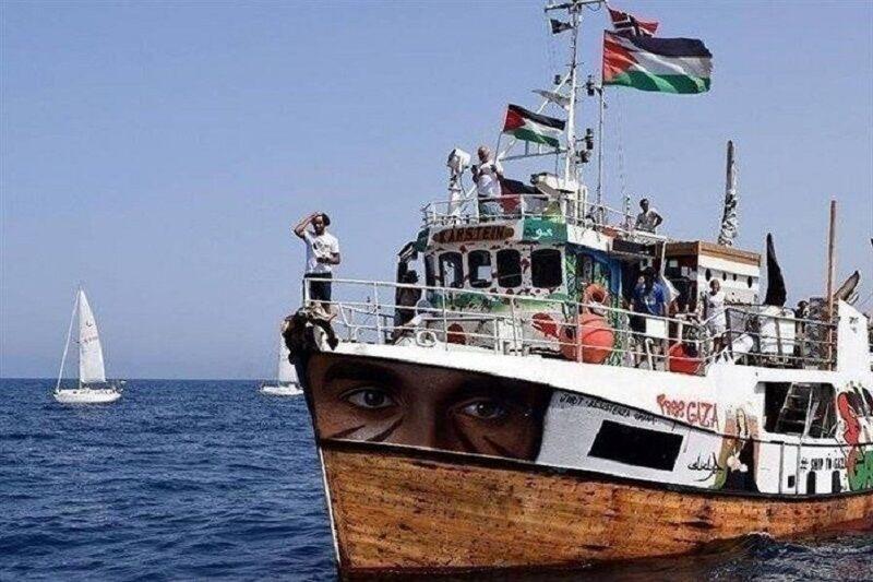 حمله ارتش صهیونیستی به ناوگان «الصمود» در مسیر غزه