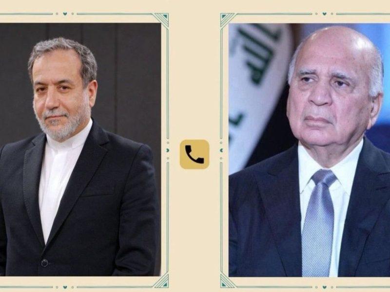 گفت وگوی وزیران خارجه ایران و عراق درمورد مذاکرات تهران – واشنگتن و ثبات منطقه