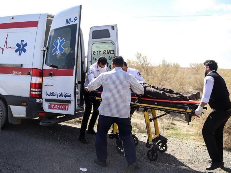 تصادف پراید و سمند در جاده درگز-قوچان ۶ نفر را راهی بیمارستان کرد