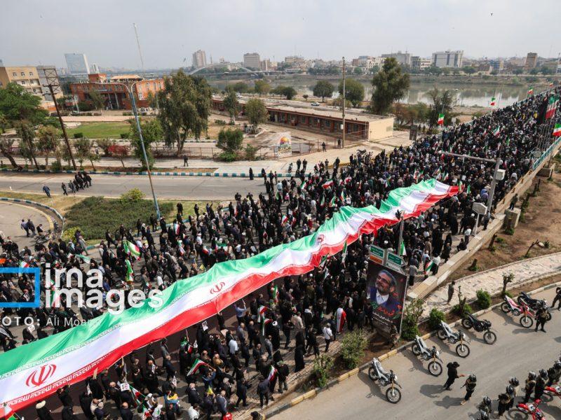 رییس جمهور: مردم خوزستان باردیگر در دفاع از کیان کشور سربلند شدند