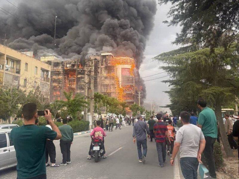 افزایش کشته‌های آتش سوزی شهریار به ۵ نفر