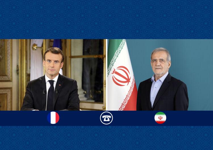 گفت‌ وگوی تلفنی رؤسای جمهور ایران و فرانسه درباره تحولات منطقه