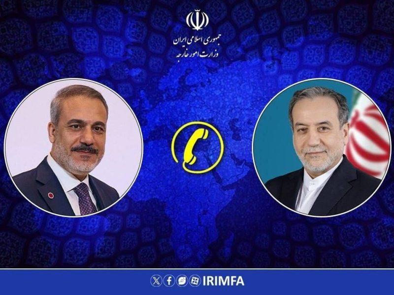 گفت وگوی تلفنی وزرای امور خارجه جمهوری اسلامی ایران و ترکیه