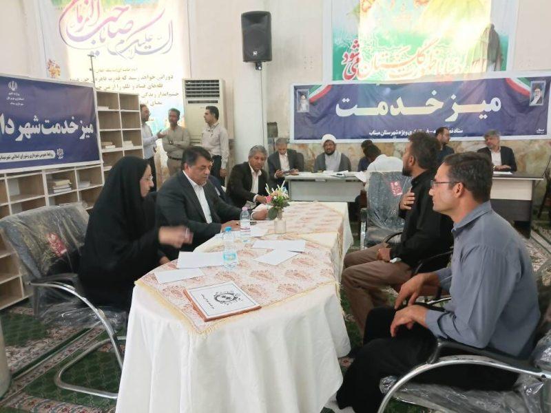 گره‌گشایی از مشکلات ۶۰۰ شهروند مینابی در میز خدمت نماز جمعه
