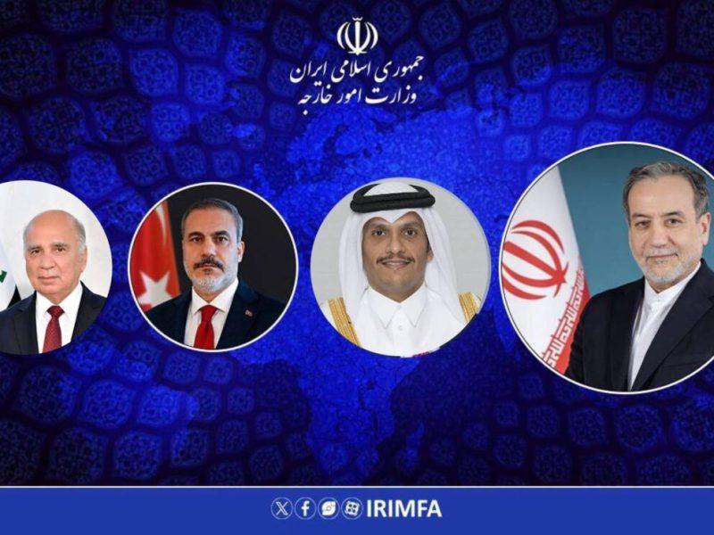 گفت وگوی تلفنی عراقچی با وزیران خارجه ترکیه، قطر و عراق