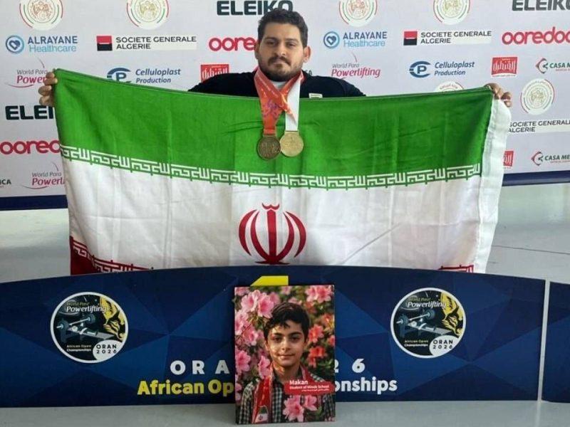 ایزدی مدال‌های طلا و برنز خود را به شهید ماکان نصیری اهدا کرد