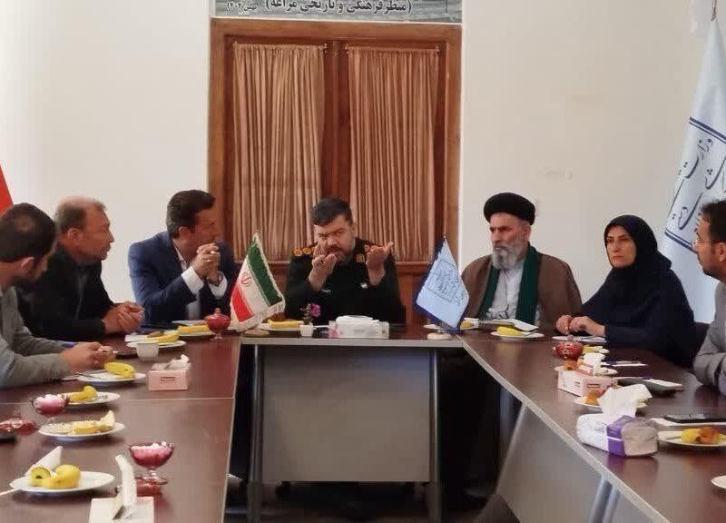 سپاه حامی توسعه صنعت گردشگری مراغه است