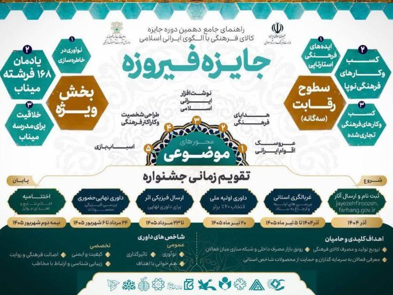 مرحله استانی دهمین دوره جایزه «فیروزه» در بوشهر آغاز شد