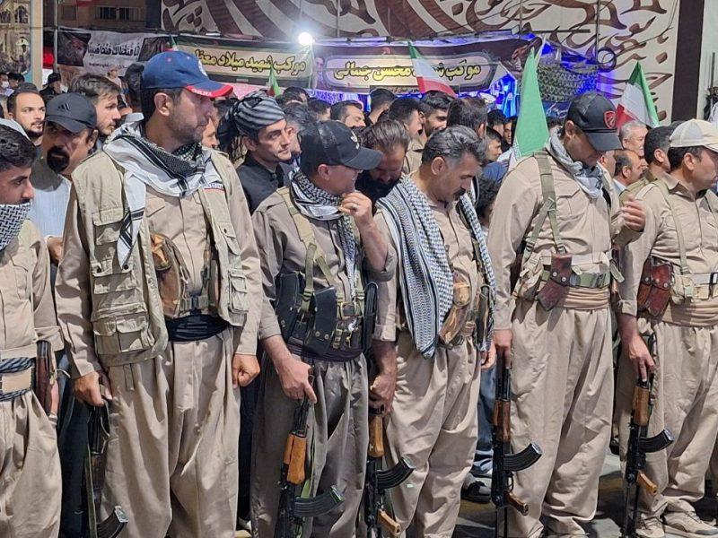 فیلم| نمایش وفاداری پیشمرگان مسلمان در سنندج