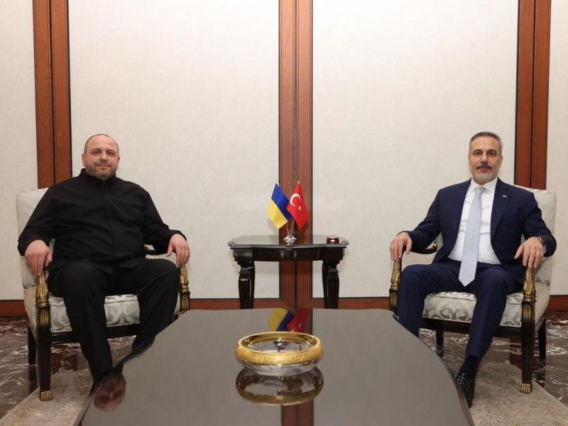 دیدار و گفت‌ وگوی وزیر خارجه ترکیه با با مذاکره کننده ارشد اوکراین