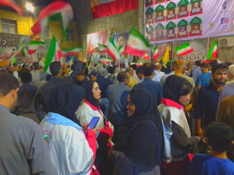 ۸۵ شب ایستادگی در گرما و شرجی؛ روایت عشق چابهاریها به ولایت و وطن