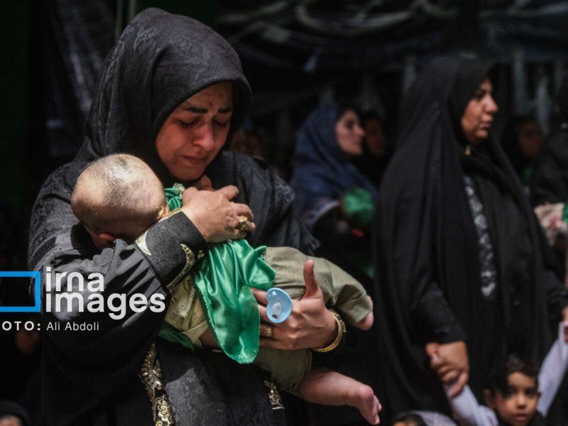 لالایی‌های حزن آلود مادران زنجانی در آیین شیرخوارگان حسینی