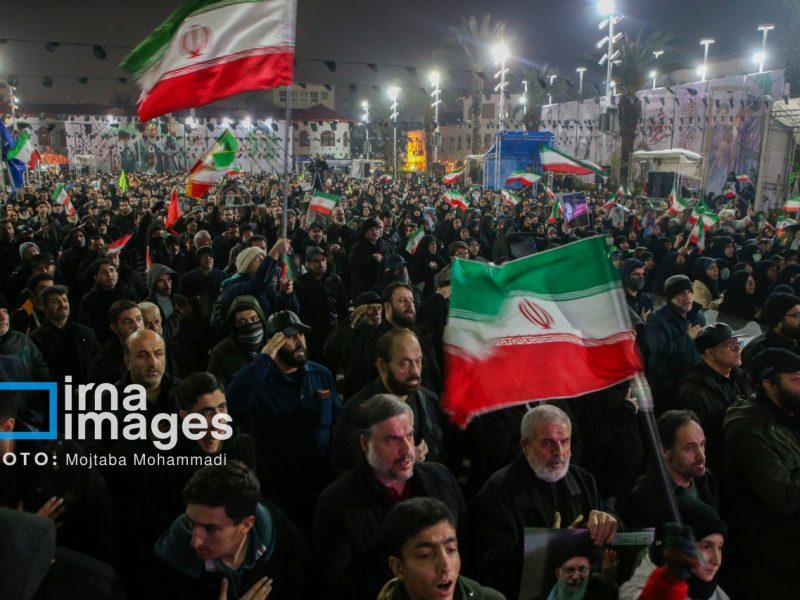 وداع باشکوه گیلانیان با پیکر پلیس شهید در یکصدمین قرار شبانه