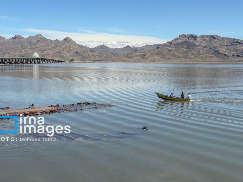 وسعت دریاچه ارومیه به ۳۱۰۰ کیلومترمربع رسید/تبخیر بلای جان دریاچه