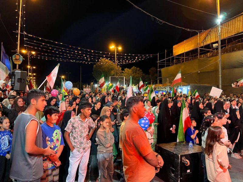 کاروان فرهنگی مسجد حسن بن علی(ع) شیراز در میدانهای انقلاب
