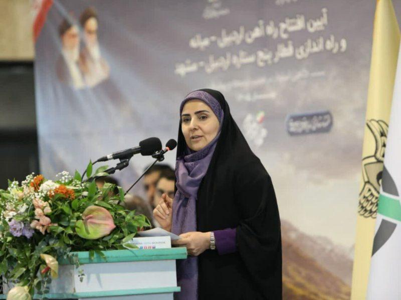 وزیر راه و شهرسازی: راه‌آهن اردبیل- میانه شاهکار مهندسی ریلی است