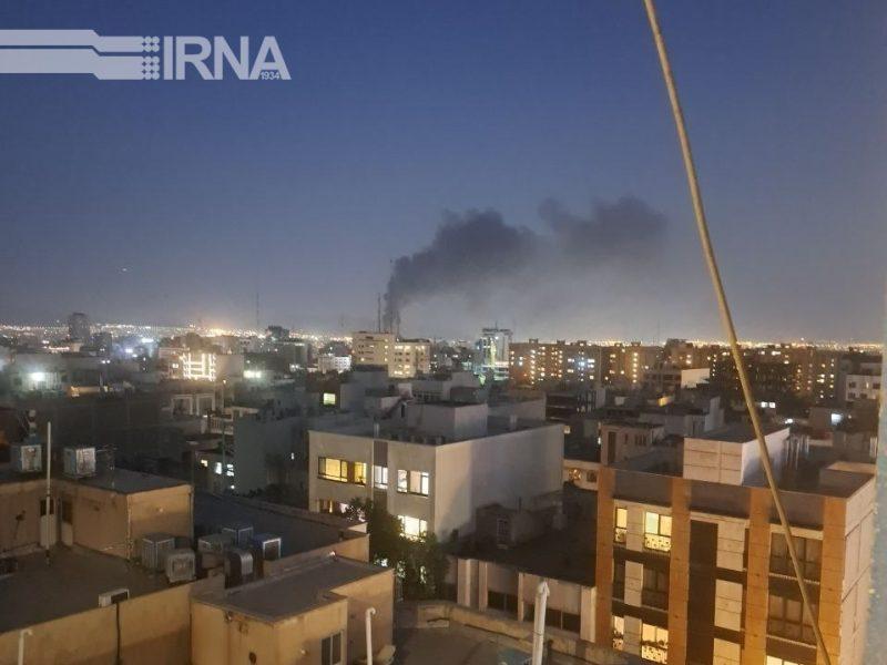 ستون دود در تهران ناشی از آتش سوزی است، نه انفجار