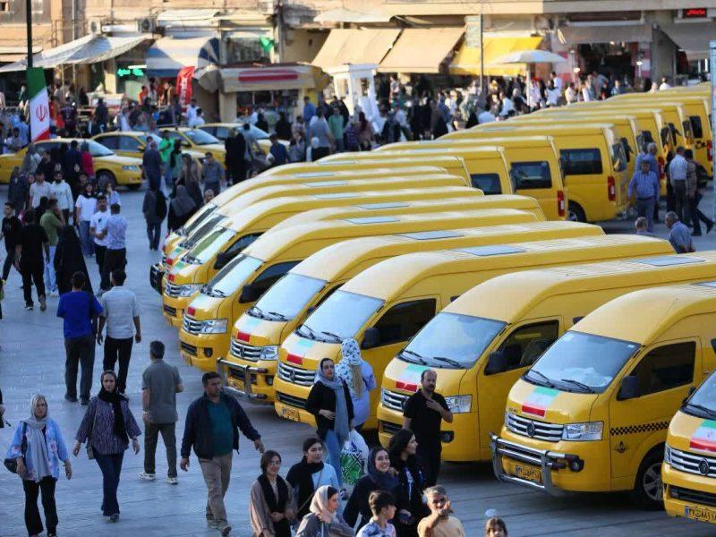 نوسازی ناوگان حمل‌ونقل عمومی همدان با ورود ۶۹ دستگاه ون و اتوبوس