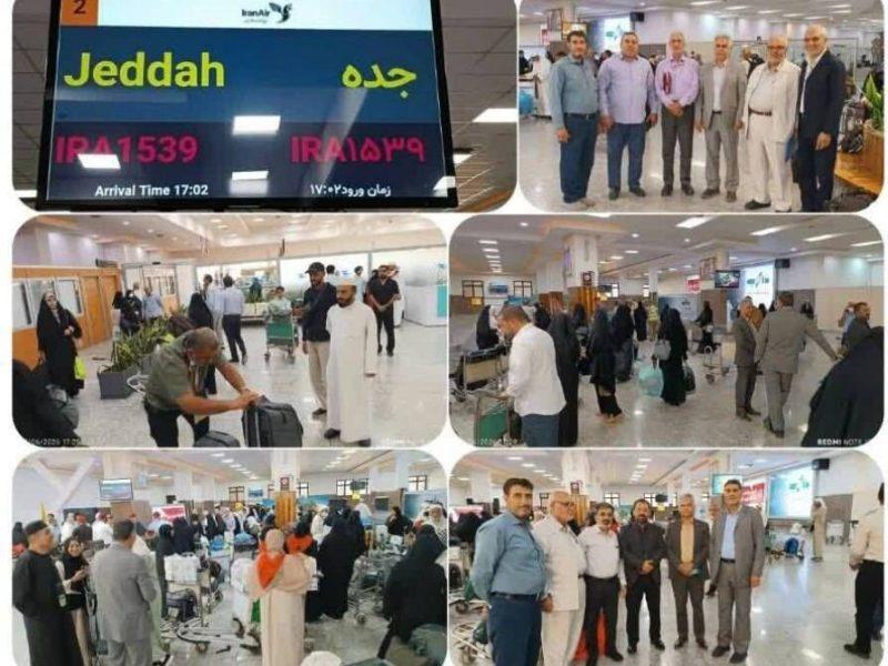 فرود دوازدهمین کاروان حجاج در شیراز و بازگشت زائران هرمزگان و کرمان به میهن