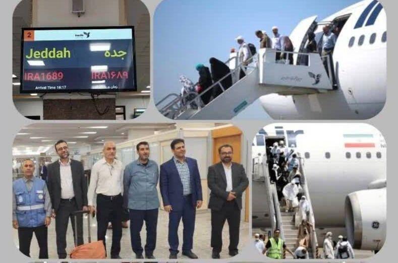 نوزدهمین گروه پروازی حجاج بیت‌الله‌الحرام وارد شیراز شد