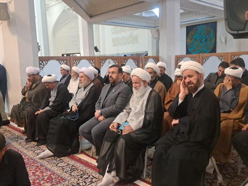 مراسم بزرگداشت آیت‌الله فیاض از مراجع تقلید شیعه در حرم مطهر شاهچراغ(ع) برگزار شد