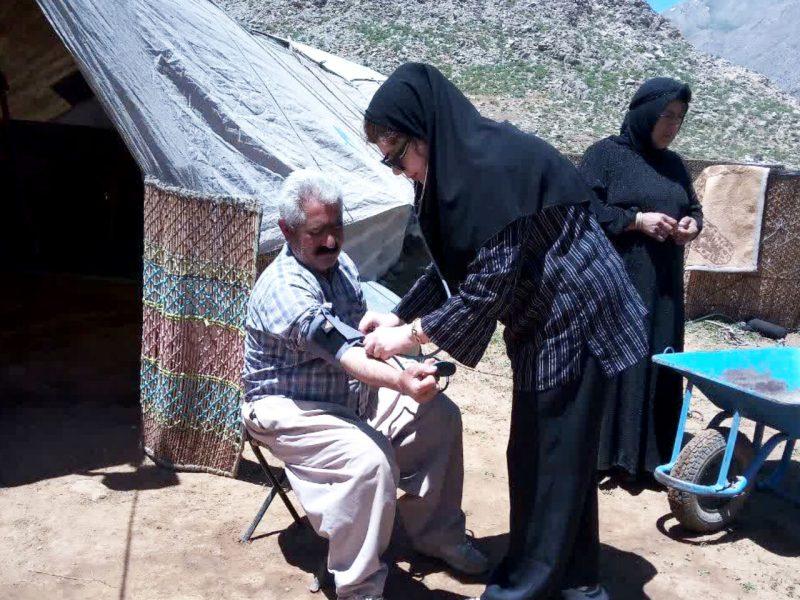 خدمات بهداشتی و درمانی به عشایر صحنه با حضور تیم‌های سیار ارائه شد