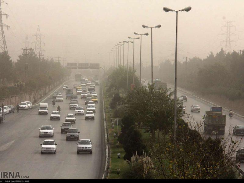 وزش باد به همراه خیزش گرد و خاک در نوار شمالی کشور