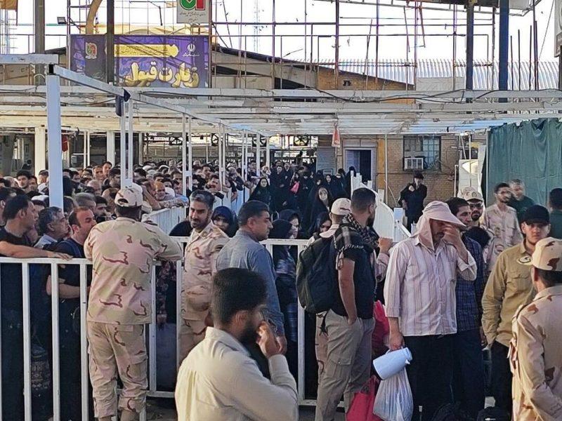 ۲۲ هزار زائر در یک نیم‌روز از مرز مهران گذر کردند