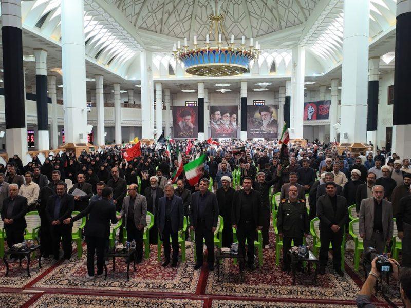 فیلم| دانشگاهیان سوگوار فارس در مسیر خط علمی امام شهید