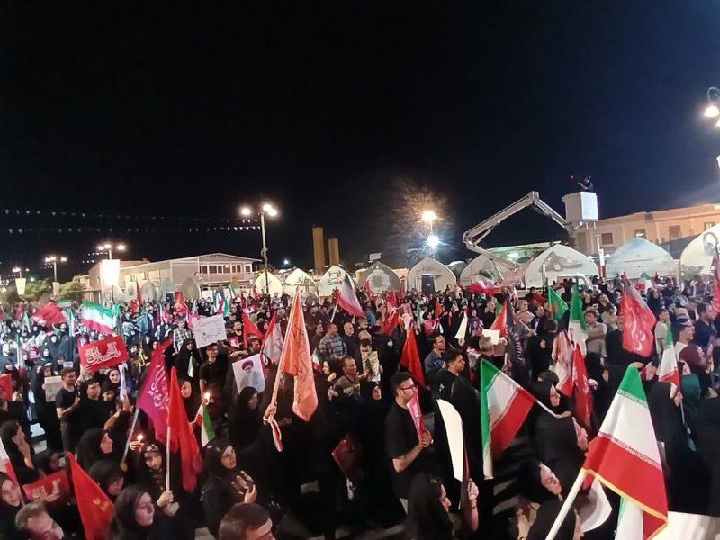 شام غریبان آقای شهید ایران در سومین حرم اهل بیت (ع)