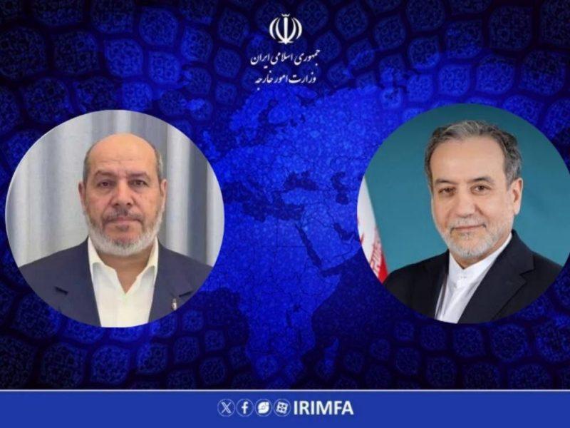 پیام تبریک عراقچی به رئیس جدید دفتر سیاسی جنبش حماس