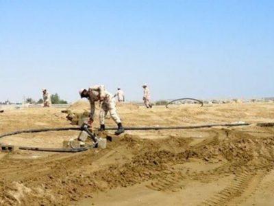 خط لوله ۶ کیلومتری قاچاقچیان سوخت در میناب منهدم شد