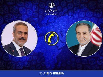 روابط دوجانبه و تحولات منطقه، محور گفت وگوی تلفنی عراقچی و فیدان