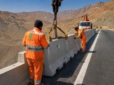 ایمنسازی ۹ دهانه پل در آزادراه قم ـ تهران