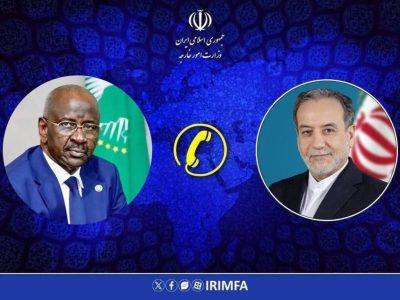 گفت وگوی تلفنی وزرای امور خارجه ایران و موریتانی