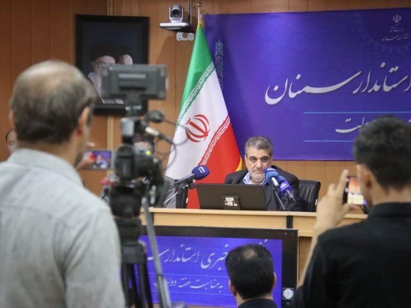استاندار سمنان: طرحهای آب، راه، درمان، در مسیر تکمیل قرار دارند