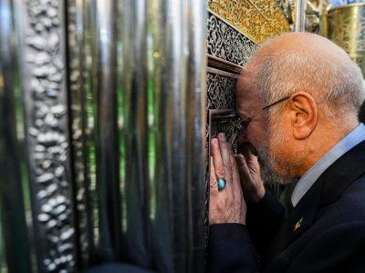 تشرف قالیباف به حرم حضرت اباالفضل(ع) و دیدار با تولیت عتبه عباسی