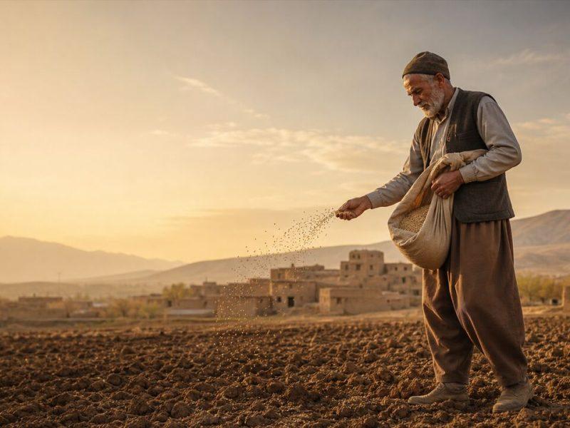 بذرهایی برای دیگران؛ وقتی کشاورز، برکت را قسمت میکرد